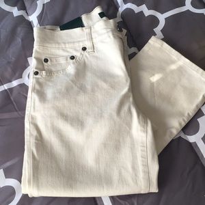 Lauren Ralph Lauren Modern Straight Cream Pant